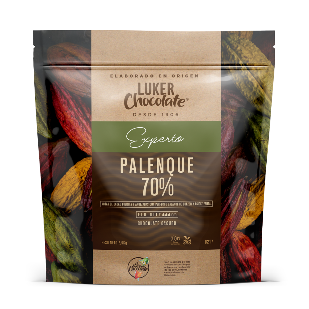 LUKER CHOCOLATE EXPERTO PALENQUE 70% 2,5 KG